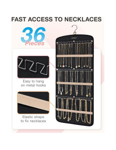 Organizador de Joyería Colgante BAGSMART Grande Negro 2