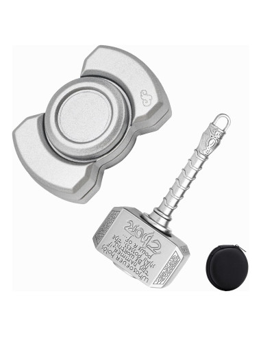 Paquete de 2 Juguetes Antiestrés Bulate: Spinner y Clicker