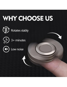 Paquete de 2 Juguetes Antiestrés Bulate: Spinner y Clicker 2