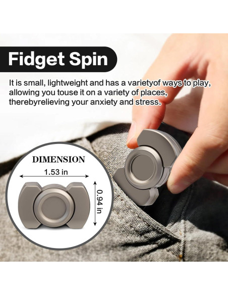 Paquete de 2 Juguetes Antiestrés Bulate: Spinner y Clicker