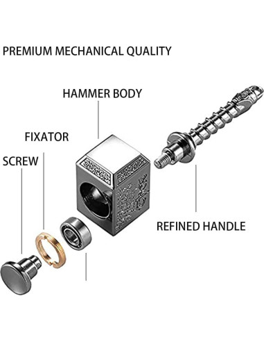 Paquete de 2 Juguetes Antiestrés Bulate: Spinner y Clicker