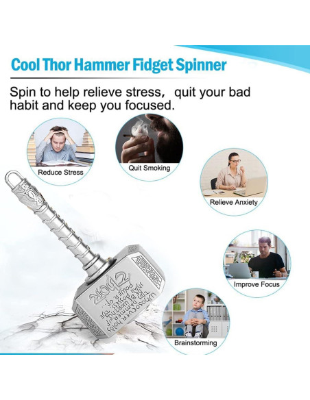 Paquete de 2 Juguetes Antiestrés Bulate: Spinner y Clicker