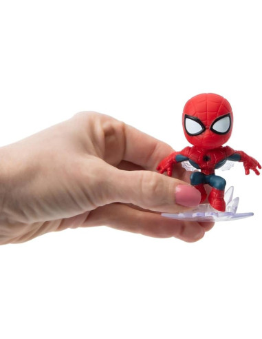 Spider-Machine GP-7 Funko + Mini Figura Spider-Man + Tarjetas Marvel