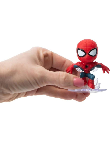 Spider-Machine GP-7 Funko + Mini Figura Spider-Man + Tarjetas Marvel