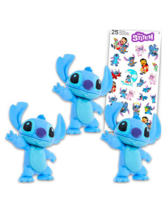 Conjunto de Fiesta Lilo y Stitch - 3 Figuras + Stickers