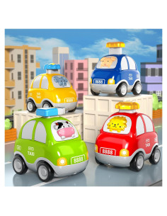 Coches de Juguete Animales Beby Buty 4 Piezas para Niños 3-5 Años