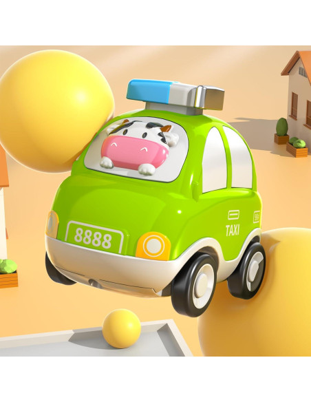 Coches de Juguete Animales Beby Buty 4 Piezas para Niños 3-5 Años