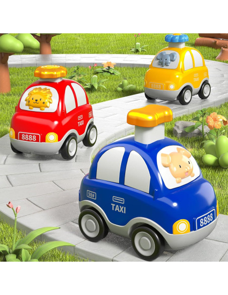 Coches de Juguete Animales Beby Buty 4 Piezas para Niños 3-5 Años