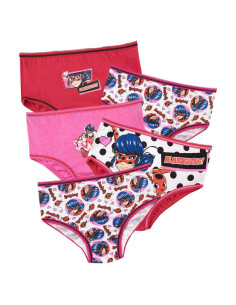 Paquete de 5 Calzoncillos para Niñas Miraculous Ladybug