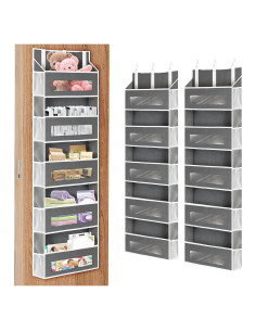Organizador Colgante XyVoltic 5 Niveles 10 Bolsillos Gris