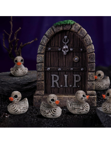 60 Piezas Decoraciones de Esqueletos de Patos Halloween Watayo