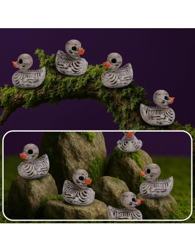 60 Piezas Decoraciones de Esqueletos de Patos Halloween Watayo