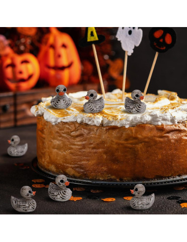 60 Piezas Decoraciones de Esqueletos de Patos Halloween Watayo