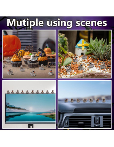 60 Piezas Decoraciones de Esqueletos de Patos Halloween Watayo