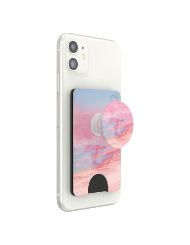 Billetera PopSockets para Teléfono con Soporte - Nubes Rosadas