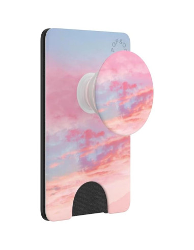 Billetera PopSockets para Teléfono con Soporte - Nubes Rosadas