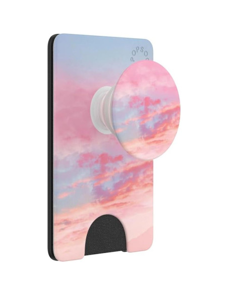Billetera PopSockets para Teléfono con Soporte - Nubes Rosadas