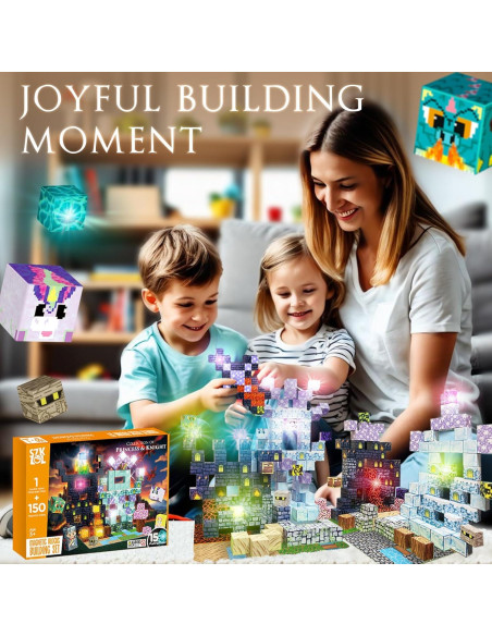 Set de Construcción Magnéticos 150 Piezas Princesa y Caballero