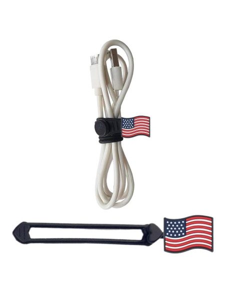 Correas de Silicona LABS LINE con Charms para Cables - Rojo