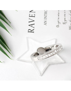 Soporte para anillo de teléfono Wansurs, 2 Pack, ajustable 360 2