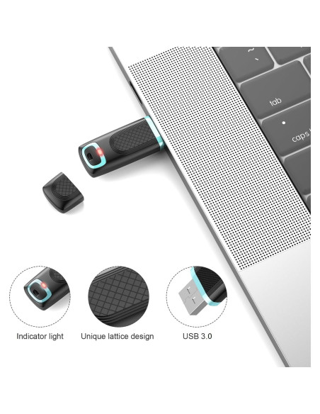 TOPESEL 128GB USB 3.0 Memoria Flash Alta Velocidad 3 Piezas