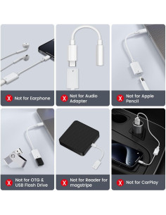 Adaptador USB C a Lightning Mxcudu 2 Pack Carga Rápida 10W 2