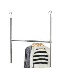 Varilla Colgante Ajustable Simple Houseware Cromo 47.63-77.47 cm