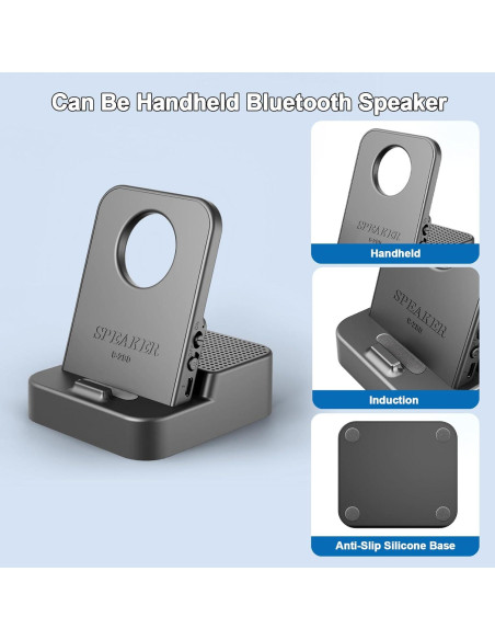 Altavoz Bluetooth Inalámbrico SquarockTek MST007 2-en-1 con Soporte