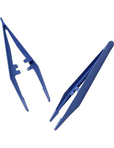 30 Pinzas Desechables BLLNDX 13cm Plástico Azul para Manualidades