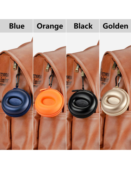 Estuche de Viaje para Reloj HELMDY Naranja 50mm Portátil