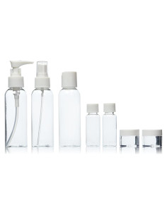 Juego de Botellas de Viaje Soft 'N Style 7 Piezas