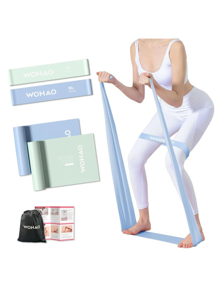 Juego de Bandas de Resistencia WOHAO - 2 Niveles para Fitness