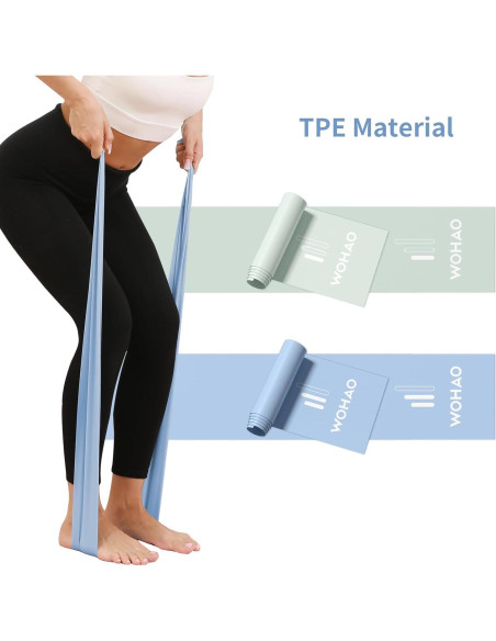 Juego de Bandas de Resistencia WOHAO - 2 Niveles para Fitness