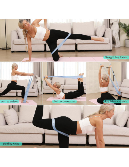 Juego de Bandas de Resistencia WOHAO - 2 Niveles para Fitness