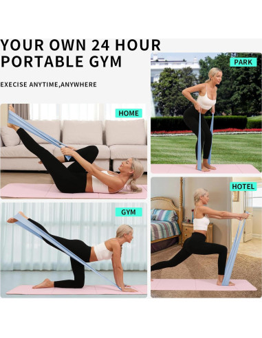 Juego de Bandas de Resistencia WOHAO - 2 Niveles para Fitness