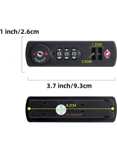 Candado de Combinación TSA Xshelley para Equipaje Negro 2