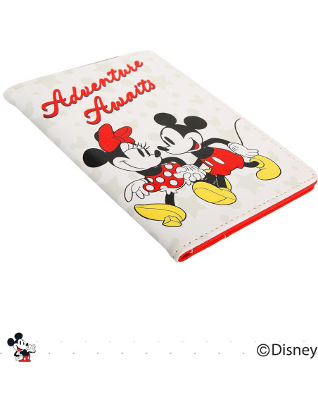 Porta Pasaporte Disney Mickey y Minnie Mouse - 13.9 cm