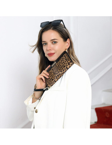 Cartera CLUCI para Mujeres RFID Bifold con Muñequera 21.3cm