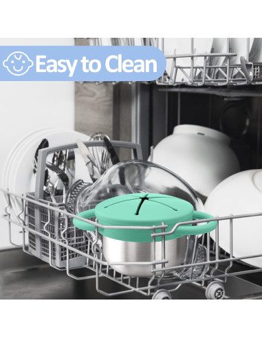 BUSOHA 2 Tazas de Snack Acero Inoxidable 255g a Prueba de Derrames