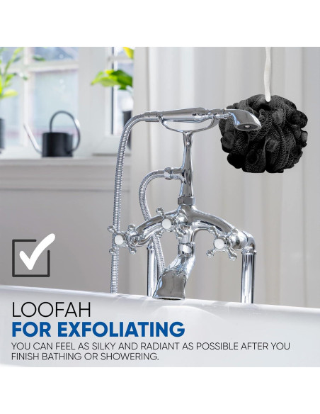 Esponja de Baño T.Taio con Jabón de Carbón - Exfoliante Lufa