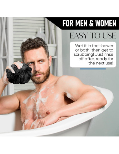 Esponja de Baño T.Taio con Jabón de Carbón - Exfoliante Lufa