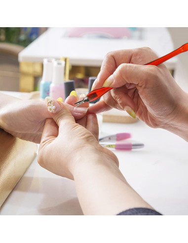 Empujador de Cutículas Profesional 10 Pcs - Herramienta de Manicura