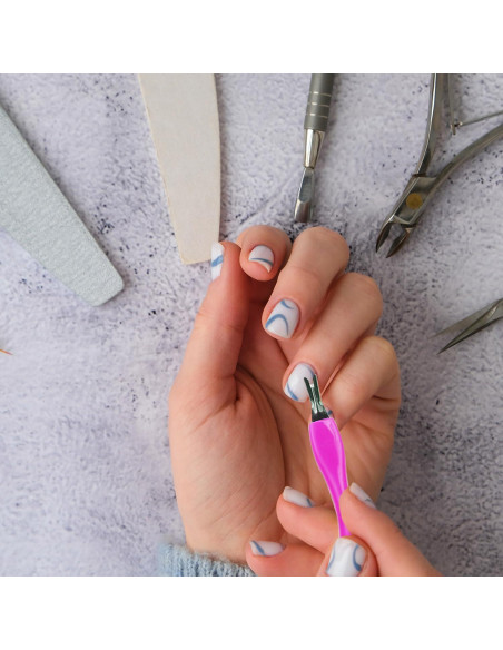Empujador de Cutículas Profesional 10 Pcs - Herramienta de Manicura