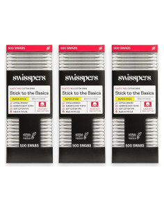 Bastones de Algodón Biodegradables Swisspers - 500 Unidades