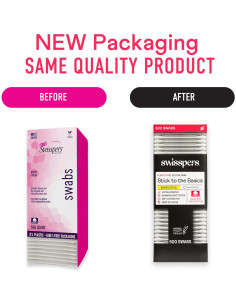 Bastones de Algodón Biodegradables Swisspers - 500 Unidades 2