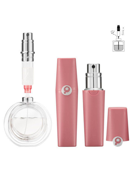 Atomizador de Perfume Recargable Perfume Pod ATOM01 Rosa 5ml