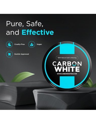 Polvo Blanqueador de Dientes Carbon White 30g - Carbón Activado