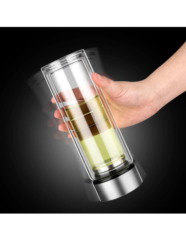 Botella Infusor de Té PARACITY 350ml Doble Pared a Prueba de Fugas