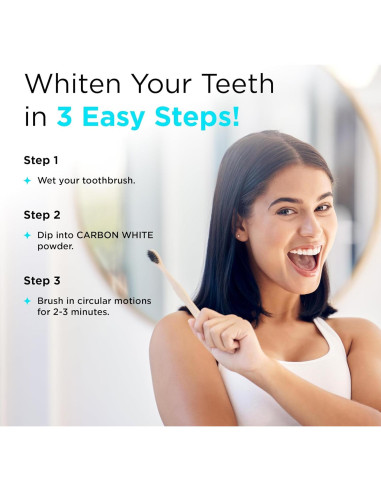 Polvo Blanqueador de Dientes Carbon White 30g - Carbón Activado