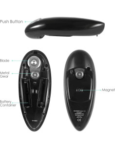 Abrelatas Eléctrico Automático KITCHENMUH, Sin Bordes Afilados 2